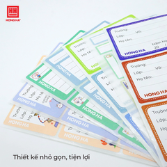 Nhãn vở học sinh cấp II Hồng Hà 3595