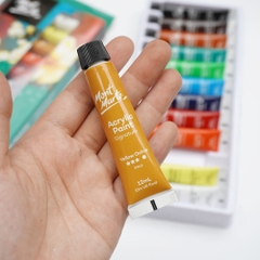 Set 12 màu acrylic 7012 (12 tuýp 12ml + khay pha + 3 bút)