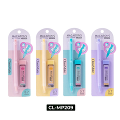 Bộ bút chì bấm 0.7 có kèm lõi chì Macarons CL-MP209