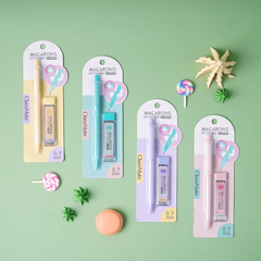 Bộ bút chì bấm 0.7 có kèm lõi chì Macarons CL-MP209