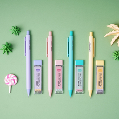 Bộ bút chì bấm 0.7 có kèm lõi chì Macarons CL-MP209