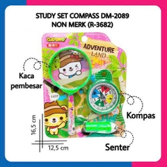 Combo Kính lúp + La bàn + Đèn dành cho trẻ em 60mm Gatoro 2089