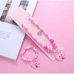 Set trang sức cho Bé gái 3 chi tiết Vòng cổ, vòng tay, nhẫn Gatoro 2146-2