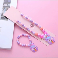 Set trang sức cho Bé gái 3 chi tiết Vòng cổ, vòng tay, nhẫn Gatoro 2146-2