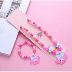 Set trang sức cho Bé gái 3 chi tiết Vòng cổ, vòng tay, nhẫn Gatoro 2146-2