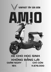 XE MÁY ĐIỆN CHO HỌC SINH VINFAST AMIO TRẮNG