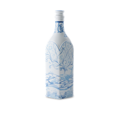 Chai sứ dưỡng sinh vuông sứ Minh Long 1.0 L + nắp (K1) - Dưỡng Sinh - Biển Xanh