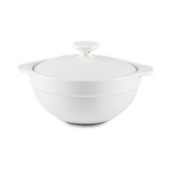 Thố cá nhân cạn sứ Minh Long Luna 0.3L + nắp