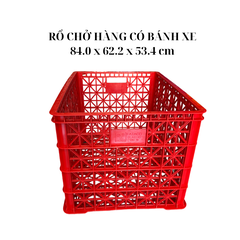 Rổ shipper có 8 bánh xe