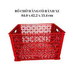 Rổ shipper có 8 bánh xe