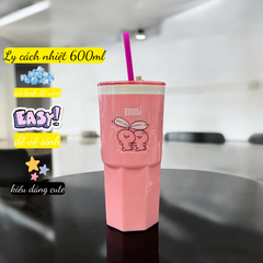 Ly nhựa cách nhiệt 600ml cao cấp bibi