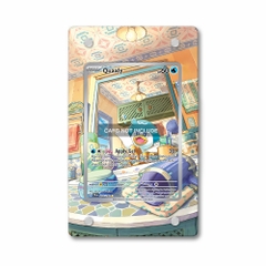 Khung thiết kế Quaxly 206-193 IR AR Paldea Evolved bảo vệ thẻ bài - Extended Art Case for trading card Pokemon