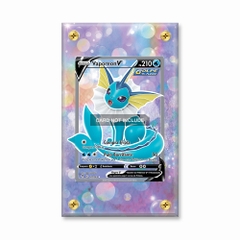 Khung thiết kế Vaporeon V Secret Rare SR Evolving Skies bảo vệ thẻ bài - Extended Art Case for trading card Pokemon