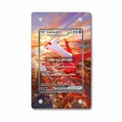 Khung thiết kế Latias ex 239-191 SIR SAR Surging Sparks bảo vệ thẻ bài - Extended Art Case for trading card Pokemon