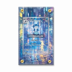 Khung thiết kế Poliwhirl 176-165 IR AR Scarlet & Violet 151 bảo vệ thẻ bài - Extended Art Case for trading card Pokemon