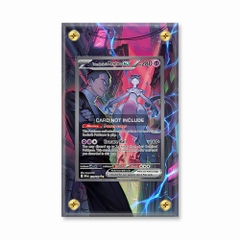 Khung thiết Team Rocket's Mewtwo ex 231-182 SIR SAR Destined Rivals bảo vệ thẻ bài - Extended Art Case for trading card Pokemon