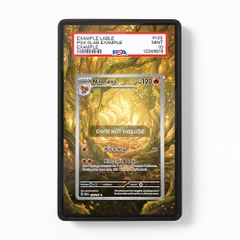 Khung thiết kế Ninetales 199-197 IR AR Obsidian Flames bảo vệ thẻ bài - Extended Art Case for trading card Pokemon