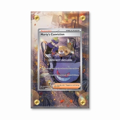 Khung thiết kế Morty's Conviction 211-162 SIR SAR Temporal Forces bảo vệ thẻ bài - Extended Art Case for trading card Pokemon