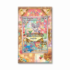 Khung thiết kế Cinccino 183-162 IR AR Temporal Forces bảo vệ thẻ bài - Extended Art Case for trading card Pokemon
