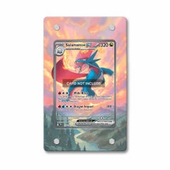 Khung thiết kế Salamence ex 187-159 SIR SAR Journey Together bảo vệ thẻ bài - Extended Art Case for trading card Pokemon
