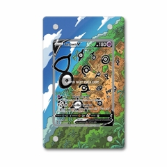 Khung thiết kế Unown V 177-195 SIR SAR Silver Tempest Alternate Art bảo vệ thẻ bài - Extended Art Case for trading card Pokemon