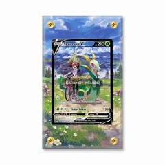 Khung thiết kế Serperior V TG13 Trainer Gallery Silver Tempest bảo vệ thẻ bài - Extended Art Case for trading card Pokemon