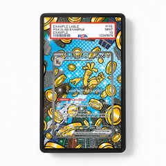 Khung thiết kế Gholdengo ex 164-131 SIR SAR Prismatic Evolutions bảo vệ thẻ bài - Extended Art Case for trading card Pokemon