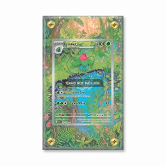 Khung thiết kế Ivysaur 167-165 IR AR Scarlet & Violet 151 bảo vệ thẻ bài - Extended Art Case for trading card Pokemon