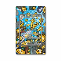 Khung thiết kế Gholdengo ex 164-131 SIR SAR Prismatic Evolutions bảo vệ thẻ bài - Extended Art Case for trading card Pokemon