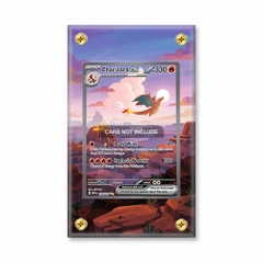 Khung thiết kế Charizard ex 199-165 SIR SAR Pokemon 151 bảo vệ thẻ bài - Extended Art Case for trading card Pokemon