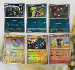 Thẻ hình Pokemon Hệ Bóng tối - Rồng - Lửa Pokeball Holo từ set Prismatic Evolution tiếng Anh chính hãng