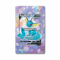 Khung thiết kế Vaporeon V Secret Rare SR Evolving Skies bảo vệ thẻ bài - Extended Art Case for trading card Pokemon