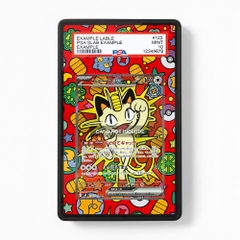 Khung thiết kế Meowth SIR SAR Nihil Zero Perfect Order bảo vệ thẻ bài - Extended Art Case for trading card Pokemon