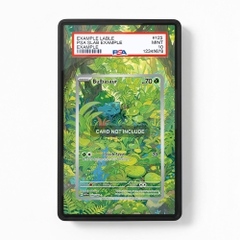 Khung thiết kế Bulbasaur 166-165 IR AR Scarlet & Violet 151 bảo vệ thẻ bài - Extended Art Case for trading card Pokemon
