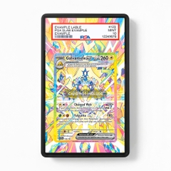 Khung thiết kế Galvantula ex 168-142 SIR SAR Stellar Crown bảo vệ thẻ bài - Extended Art Case for trading card Pokemon