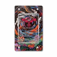 Khung thiết kế Yveltal 205-182 IR AR Paradox Rift bảo vệ thẻ bài - Extended Art Case for trading card Pokemon
