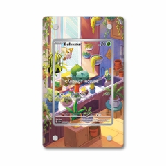 Khung thiết kế Bulbasaur 143-142 IR AR Stellar Crown bảo vệ thẻ bài - Extended Art Case for trading card Pokemon