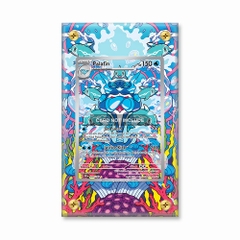 Khung thiết kế Palafin 200-197 IR AR Obsidian Flames bảo vệ thẻ bài - Extended Art Case for trading card Pokemon
