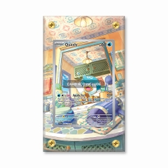 Khung thiết kế Quaxly 206-193 IR AR Paldea Evolved bảo vệ thẻ bài - Extended Art Case for trading card Pokemon