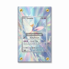 Khung thiết kế Cresselia 071-064 IR AR Shrouded Fable bảo vệ thẻ bài - Extended Art Case for trading card Pokemon