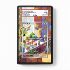 Khung thiết kế Bulbasaur 143-142 IR AR Stellar Crown bảo vệ thẻ bài - Extended Art Case for trading card Pokemon