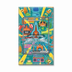 Khung thiết kế Rotom ex 126-094 SIR SAR Phantasma Flames bảo vệ thẻ bài - Extended Art Case for trading card Pokemon
