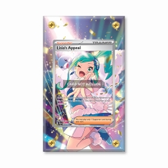 Khung thiết kế Lisia's Appeal 246-191 SIR SAR Surging Sparks bảo vệ thẻ bài - Extended Art Case for trading card Pokemon