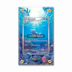 Khung thiết kế Wartortle 171-165 IR AR Scarlet & Violet 151 bảo vệ thẻ bài - Extended Art Case for trading card Pokemon