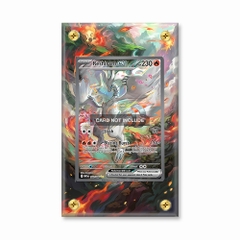 Khung thiết kế Reshiram ex 166-086 SIR SAR White Flare bảo vệ thẻ bài - Extended Art Case for trading card Pokemon