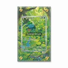 Khung thiết kế Bulbasaur 166-165 IR AR Scarlet & Violet 151 bảo vệ thẻ bài - Extended Art Case for trading card Pokemon