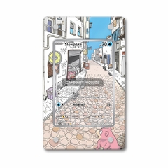 Khung thiết kế Slowpoke 204-198 IR AR Scarlet Violet Base Set bảo vệ thẻ bài - Extended Art Case for trading card Pokemon