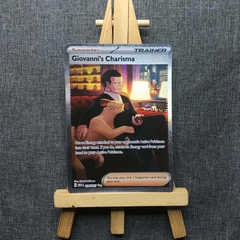 Thẻ hình Pokemon Giovanni's Charisma 204/165 - Lá bài lẻ Scarlet & Violet 151 Special Illustration Rare tiếng Anh chính