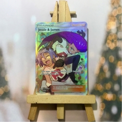 Thẻ hình Pokemon Jessie & James 68/68 - Lá bài lẻ Full Art Ultra Rare tiếng Anh chính hãng