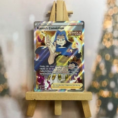 Thẻ hình Pokemon Karen's Conviction 193/198 - Lá bài lẻ Full Art Ultra Rare tiếng Anh chính hãng